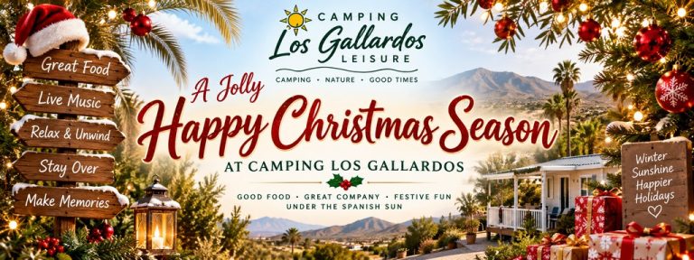 Christmas season at los gallardos campsite mobile homes resort