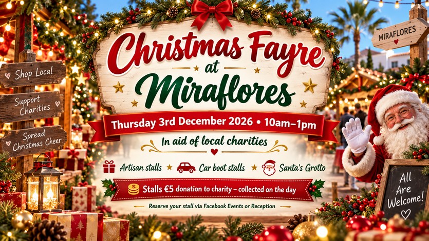 Christmas Fayre at Miraflores campsite mobile homes resort